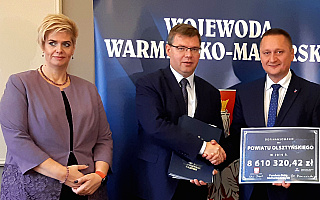 Powiat olsztyński z rekordowym wsparciem z Funduszu Dróg Samorządowych. Umowy podpisały także Iława, Jeziorany i Pisz